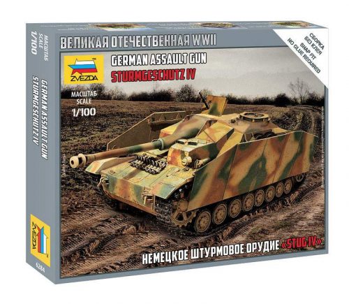 Zvezda 1:100 German assault gun StuG IV harcjármű makett