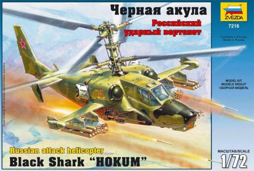 Zvezda 1:72 Russian Attack Helicopter ”Hokum” (re-release)