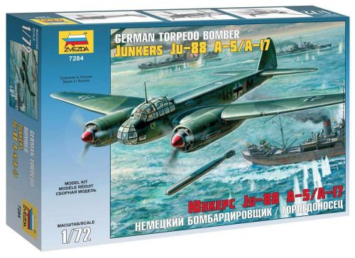 Zvezda 1:72 Junkers Ju 88A-5/A-17 repülő makett